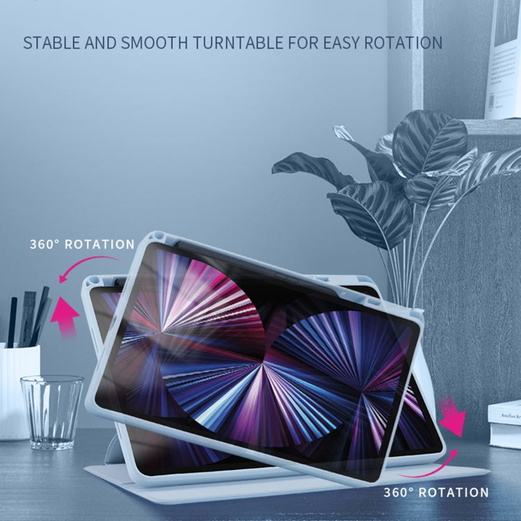 For Honor Tablet V7 Pro Acrylic 360 Degree Rotation Holder Tablet Leather Case(Purple) by bashfashion