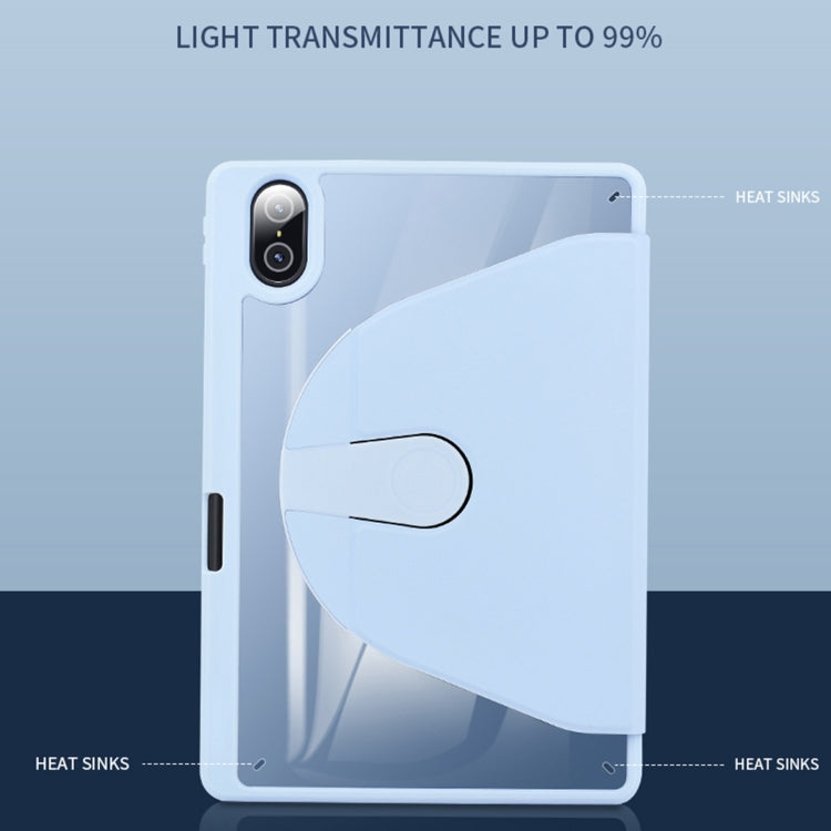 For Honor Tablet V7 Pro Acrylic 360 Degree Rotation Holder Tablet Leather Case(Purple) by bashfashion