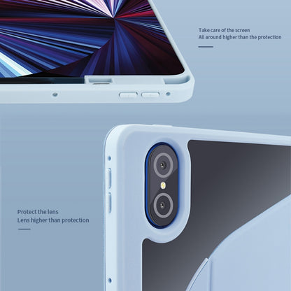 For Honor Pad 8 12 inch 2022 Acrylic 360 Degree Rotation Holder Tablet Leather Case(Purple) by bashfashion