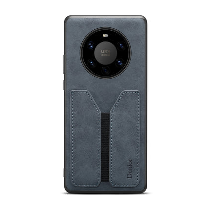 For Huawei Mate 40 Pro+ Denior DV Elastic Card PU Back Cover Phone Case(Grey) by Denior