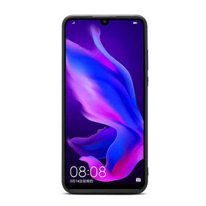 For Huawei P30 Lite Denior DV Elastic Card PU Back Cover Phone Case(Grey) by Denior