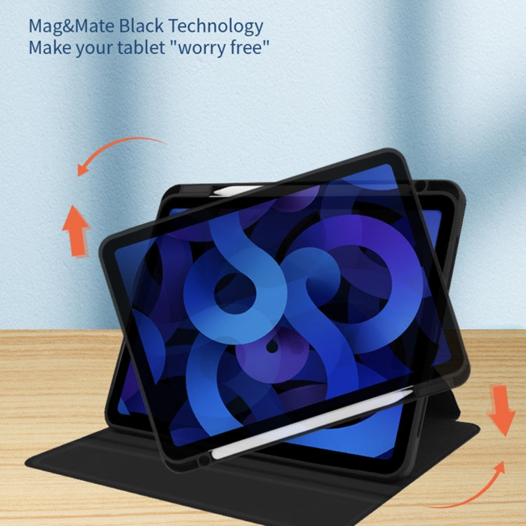 For iPad 2025 / 2022 Acrylic 360 Degree Rotation Holder Tablet Leather Case(Purple) by bashfashion