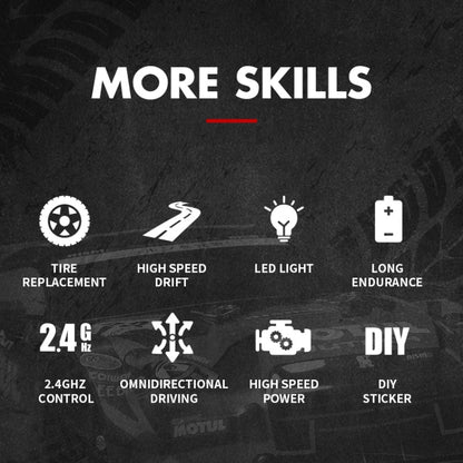 2.4G 1:16 4WD Drift RC Toy Car(Black) by bashfashion