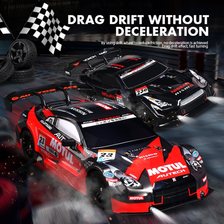 2.4G 1:16 4WD Drift RC Toy Car(Black Red) by bashfashion