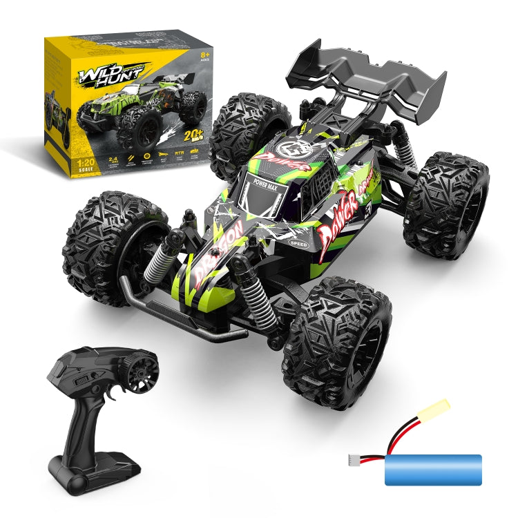 2.4G 1:20 Full Scale RC Off-road Vehicle(Green) by bashfashion