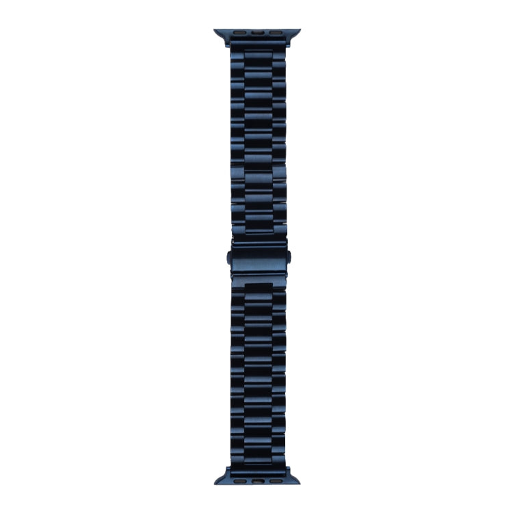 Strains Metal Watch Band For Apple Watch Ultra 49mm / Series 8&7 45mm / SE 2&6&SE&5&4 44mm / 3&2&1 42mm(Blue) by bashfashion