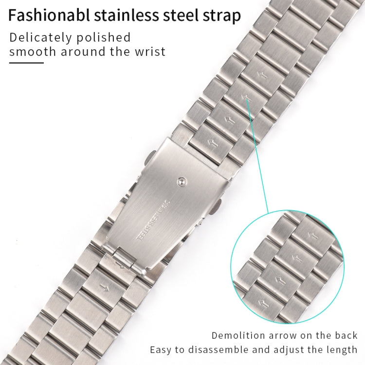 Strains Metal Watch Band For Apple Watch Ultra 49mm / Series 8&7 45mm / SE 2&6&SE&5&4 44mm / 3&2&1 42mm(Silver+Black) by bashfashion