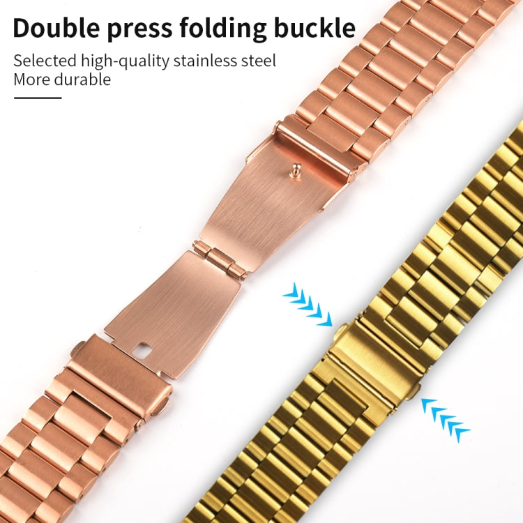 Strains Metal Watch Band For Apple Watch Series 8&7 41mm / SE 2&6&SE&5&4 40mm / 3&2&1 38mm(Rose Gold) by bashfashion