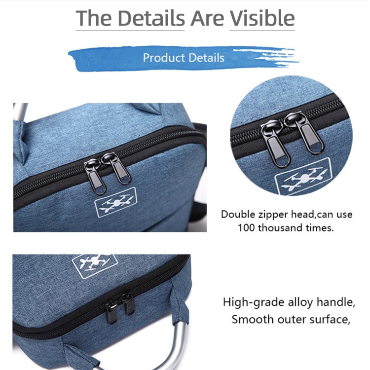 For DJI Mini SE Shockproof Single Shoulder Storage Carrying Case Box Bag, Size: 31 x 23 x 10cm(Blue + Black Liner) by bashfashion