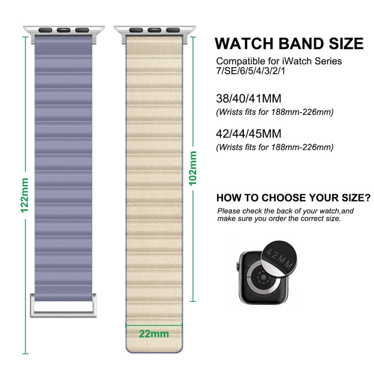 TPU Magnetic Watch Band For Apple Watch Ultra 49mm&Watch Ultra 2 49mm / Series 9&8&7 45mm / SE 3&SE 2&6&SE&5&4 44mm / 3&2&1 42mm(Pink+ Sierra Blue) by bashfashion
