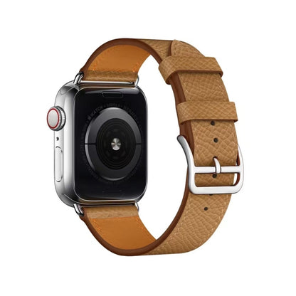 Cross Texture Breathable Watch Band For Apple Watch Ultra 49mm&Watch Ultra 2 49mm / Series 9&8&7 45mm / SE 3&SE 2&6&SE&5&4 44mm / 3&2&1 42mm(Brown) by bashfashion