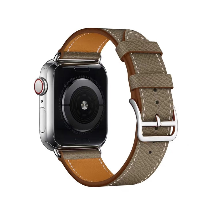 Cross Texture Breathable Watch Band For Apple Watch Ultra 49mm&Watch Ultra 2 49mm / Series 9&8&7 45mm / SE 3&SE 2&6&SE&5&4 44mm / 3&2&1 42mm(Grey Green) by bashfashion