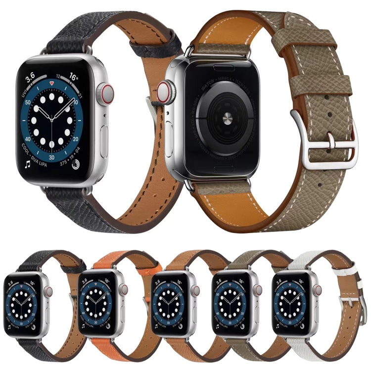 Cross Texture Breathable Watch Band For Apple Watch Series 9&8&7 41mm / SE 3&SE 2&6&SE&5&4 40mm / 3&2&1 38mm(Brown) by bashfashion