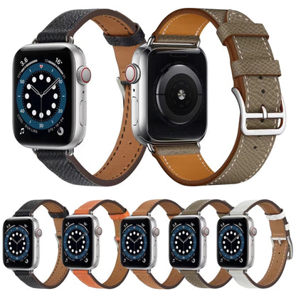 Cross Texture Breathable Watch Band For Apple Watch Series 9&8&7 41mm / SE 3&SE 2&6&SE&5&4 40mm / 3&2&1 38mm(Brown) by bashfashion