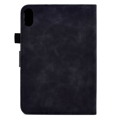 For iPad 2025 / 2022 Embossed Smile Flip Tablet Leather Smart Case(Black) by bashfashion