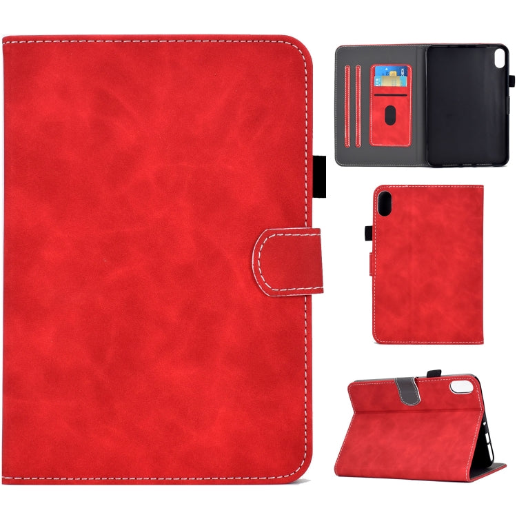 For iPad 2025 / 2022 Cowhide Texture Tablet Leather Smart Case(Red) by bashfashion