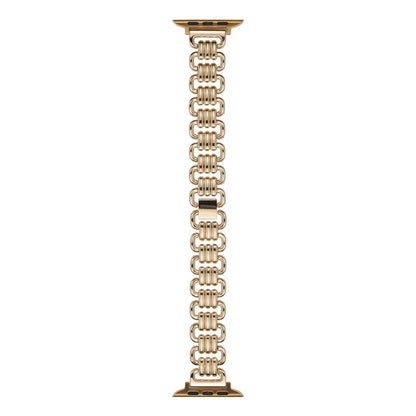 U-chain Metal Watch Band For Apple Watch Ultra 49mm&Watch Ultra 2 49mm / Series 9&8&7 45mm / SE 3&SE 2&6&SE&5&4 44mm / 3&2&1 42mm(Gold) by bashfashion