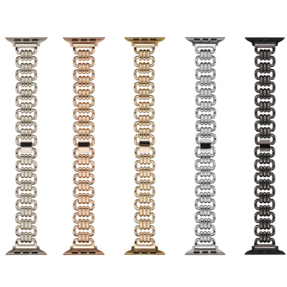 U-chain Metal Watch Band For Apple Watch Ultra 49mm&Watch Ultra 2 49mm / Series 9&8&7 45mm / SE 3&SE 2&6&SE&5&4 44mm / 3&2&1 42mm(Silver) by bashfashion