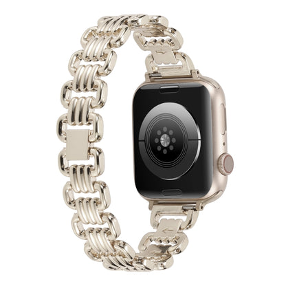 U-chain Metal Watch Band For Apple Watch Ultra 49mm&Watch Ultra 2 49mm / Series 9&8&7 45mm / SE 3&SE 2&6&SE&5&4 44mm / 3&2&1 42mm(Black) by bashfashion