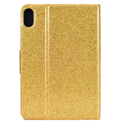 For iPad 2025 / 2022 Varnish Glitter Powder Smart Leather Tablet Case(Yellow) by bashfashion
