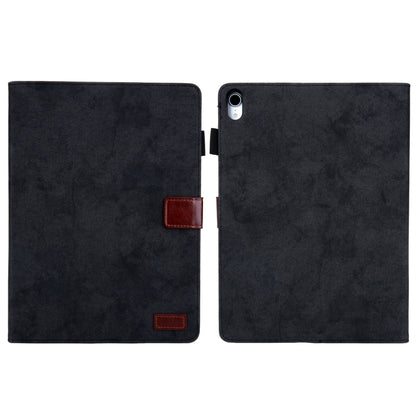 For iPad 2025 / 2022 Cloth Texture Leather Smart Tablet Case(Black) by bashfashion