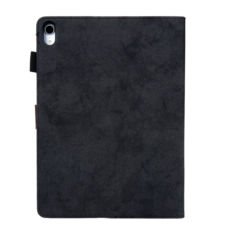 For iPad 2025 / 2022 Cloth Texture Leather Smart Tablet Case(Black) by bashfashion