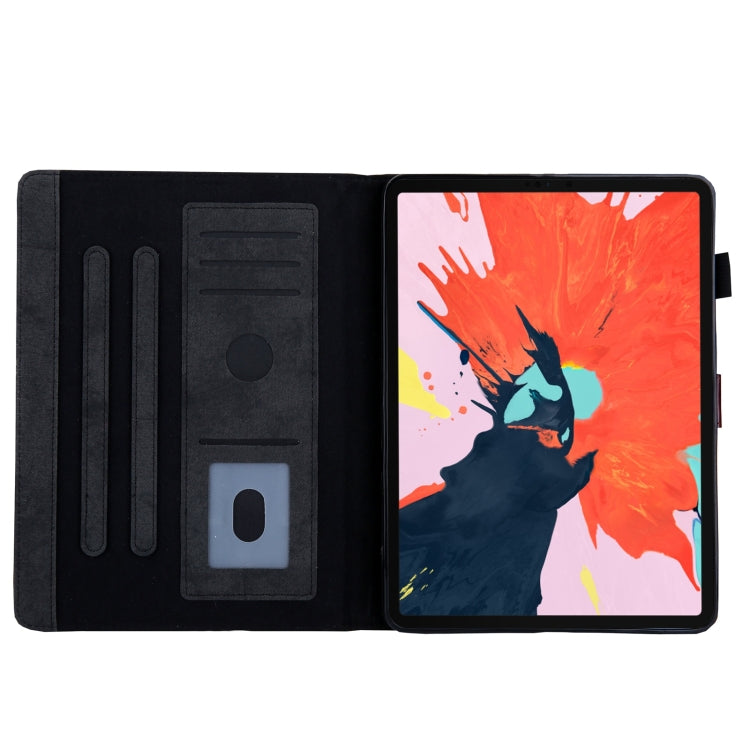 For iPad 2025 / 2022 Cloth Texture Leather Smart Tablet Case(Black) by bashfashion