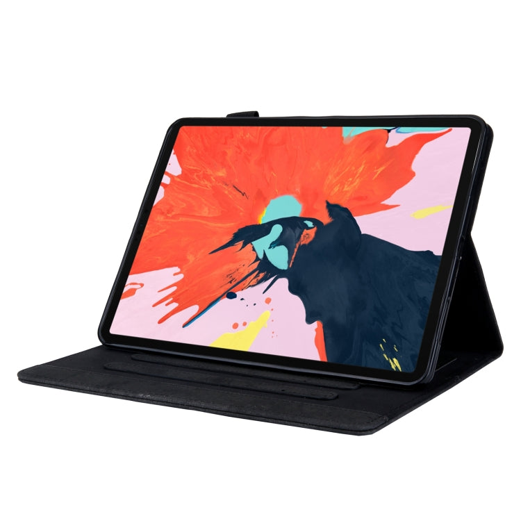 For iPad 2025 / 2022 Cloth Texture Leather Smart Tablet Case(Black) by bashfashion