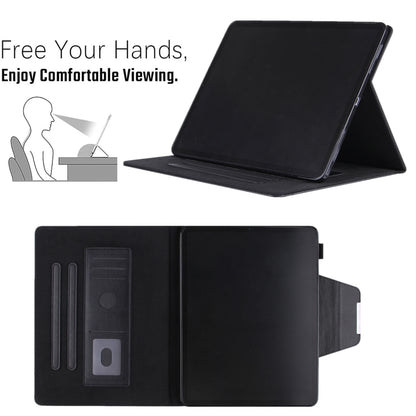 For iPad 2025 / 2022 Solid Color Metal Buckle Leather Smart Tablet Case(Black) by bashfashion