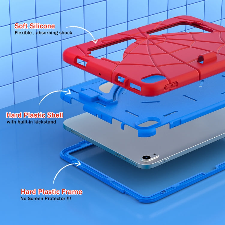 For iPad 2025 / 2022 Silicone + PC Shockproof Protective Tablet Case(Red+Blue) by bashfashion