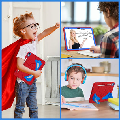 For iPad 2025 / 2022 Silicone + PC Shockproof Protective Tablet Case(Red+Blue) by bashfashion