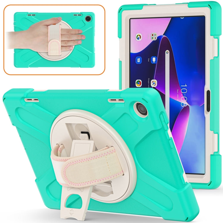 For Lenovo Tab M10 10.1 3rd Gen Silicone + PC Protective Tablet Case(Mint Green) by bashfashion