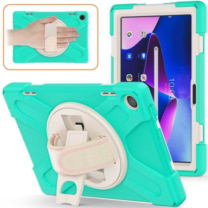 For Lenovo Tab M10 10.1 3rd Gen Silicone + PC Protective Tablet Case(Mint Green) by bashfashion