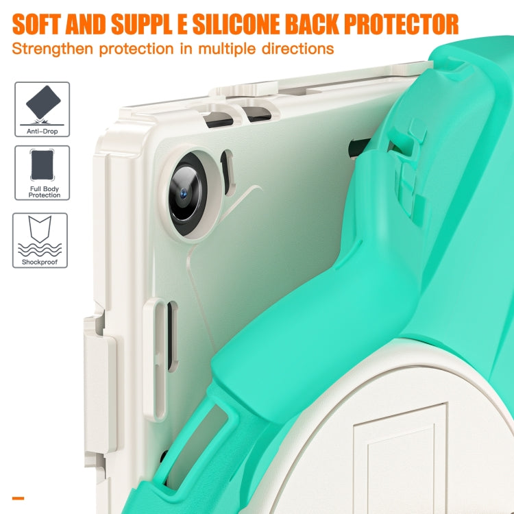 For Lenovo Tab M10 10.1 3rd Gen Silicone + PC Protective Tablet Case(Mint Green) by bashfashion