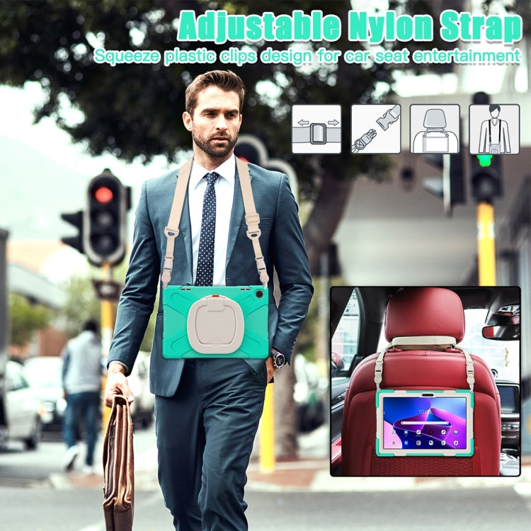 For Lenovo Tab M10 10.1 3rd Gen Silicone + PC Protective Tablet Case(Mint Green) by bashfashion