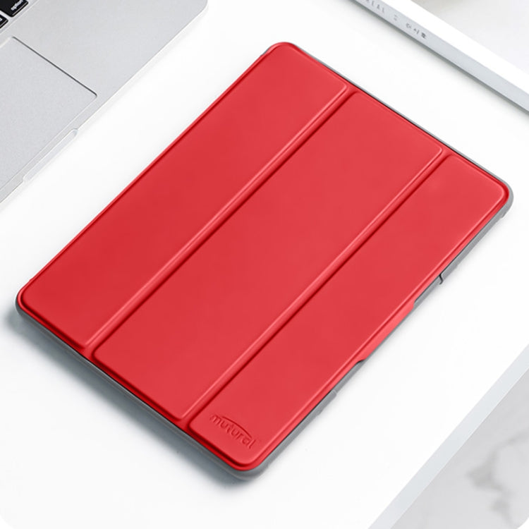 For iPad 2025 / 2022 Mutural PC + TPU Shockproof Leather Tablet Case(Red) by Mutural