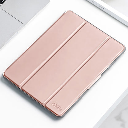 For iPad 2025 / 2022 Mutural PC + TPU Shockproof Leather Tablet Case(Rose Gold) by Mutural
