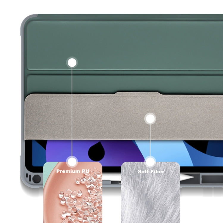 For iPad 2025 / 2022 Mutural PC + TPU Shockproof Leather Tablet Case(Green) by Mutural