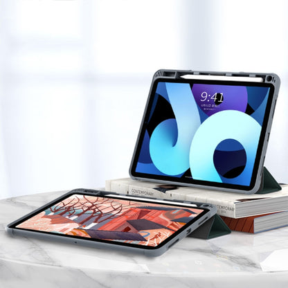 For iPad 2025 / 2022 Mutural PC + TPU Shockproof Leather Tablet Case(Green) by Mutural