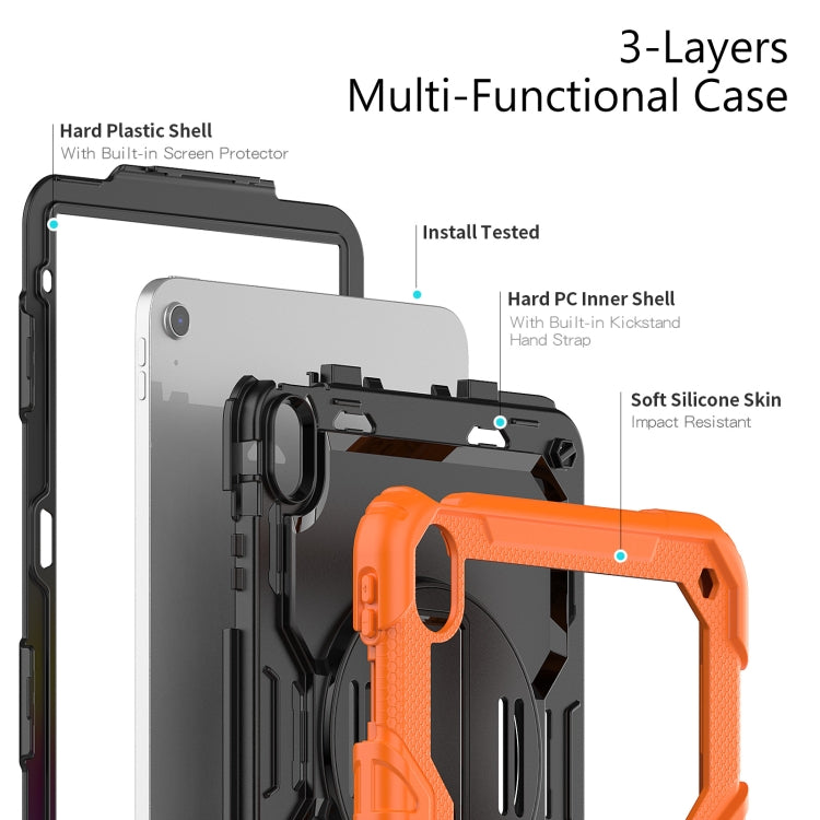 For iPad 2025 / 2022 Silicone + PC Full Body Protection Tablet Case(Orange) by bashfashion