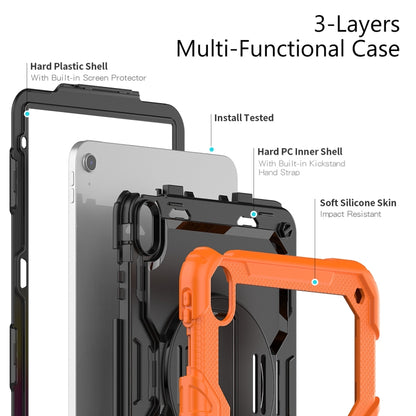 For iPad 2025 / 2022 Silicone + PC Full Body Protection Tablet Case(Orange) by bashfashion