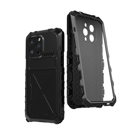 For iPhone 14 Pro Max R-JUST Life Waterproof Dustproof Shockproof Phone Case(Black) by R-JUST