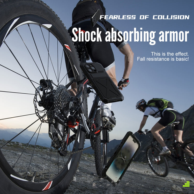 For iPhone 14 Pro R-JUST Life Waterproof Dustproof Shockproof Phone Case(Black) by R-JUST