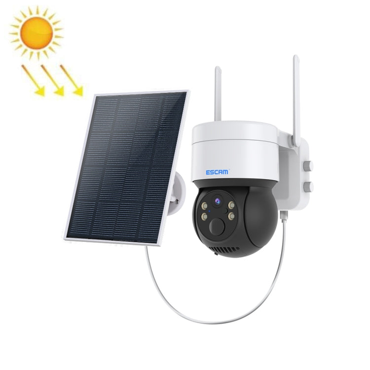 ESCAM QF170 2MP WiFi Full Color Night Vision Two-way Audio Solar Camera(Black) by ESCAM