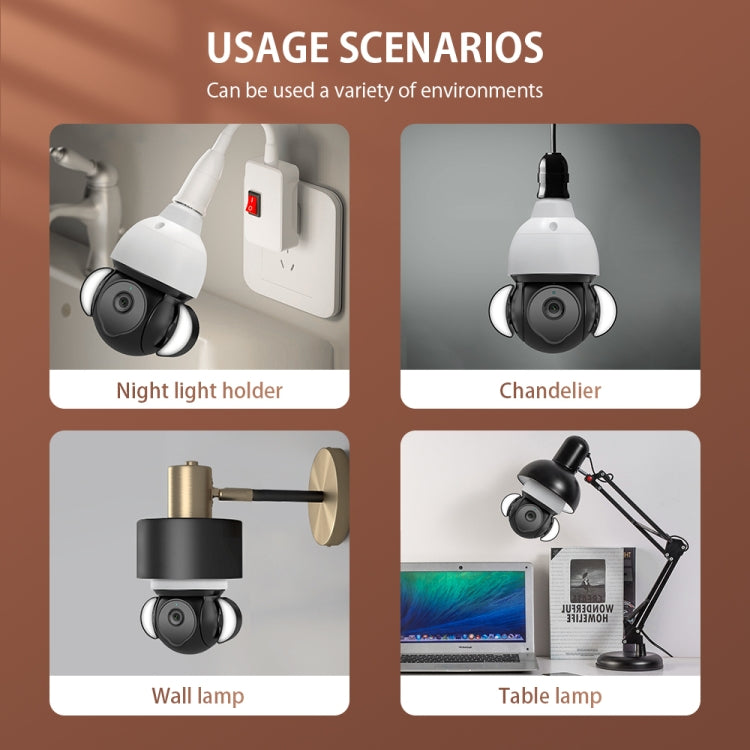 ST-426E-5MP-TY 5MP E27 Light Bulb Floodlight Camera by bashfashion