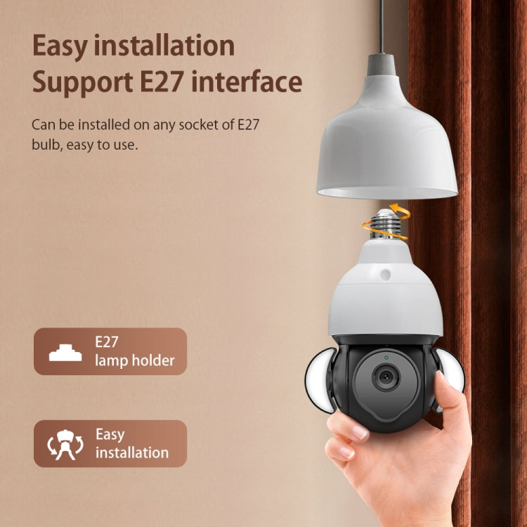 ST-426E-5MP-TY 5MP E27 Light Bulb Floodlight Camera by bashfashion