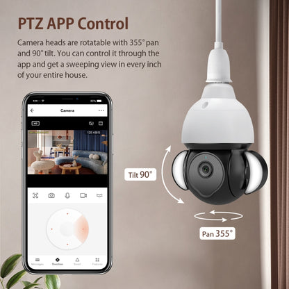 ST-426E-5MP-TY 5MP E27 Light Bulb Floodlight Camera by bashfashion