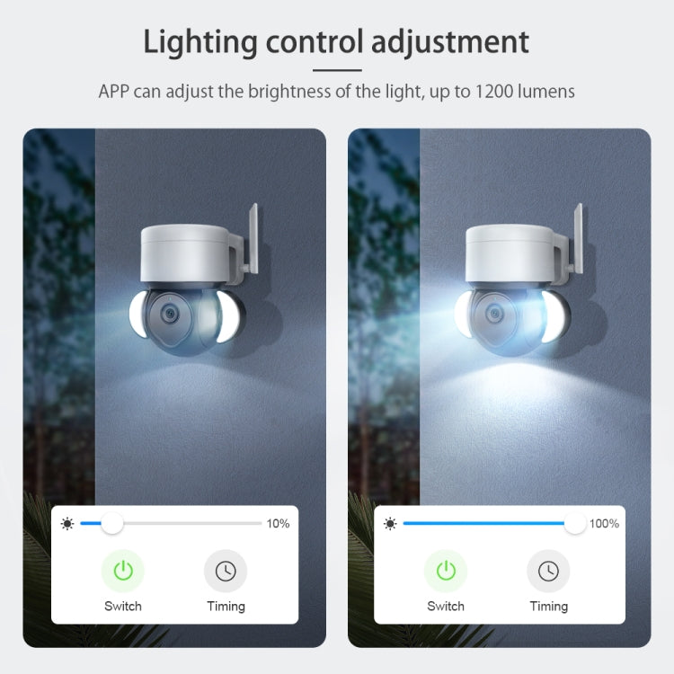 ST-426PRO-3M-TY 4MP Smart Security Floodlight Camera Support Two-way Audio / Night Vision by bashfashion