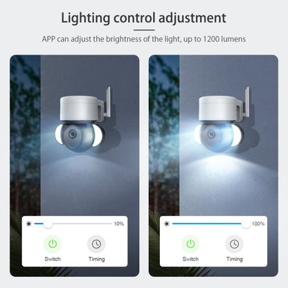 ST-426PRO-3M-TY 4MP Smart Security Floodlight Camera Support Two-way Audio / Night Vision by bashfashion
