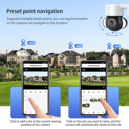 ST-426PRO-3M-TY 4MP Smart Security Floodlight Camera Support Two-way Audio / Night Vision by bashfashion